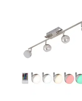 Svietidlá Briloner Briloner 2040-042 - LED RGB Stmievateľné svietidlo  BAFFLE 4xLED/3,3W/230V + DO 