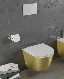 Kúpeľňa MEXEN - Lena bidet závesný, biela/zlatá vzor 35224807