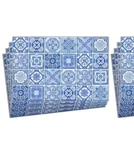Nálepky na obkladačky Nálepky na obkladačky modrá portugalská mozaika (balenie 8 ks)