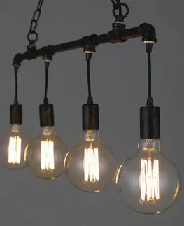 Závesné svietidlá Eco-Light Závesná lampa Amarcord, 4-plameňová