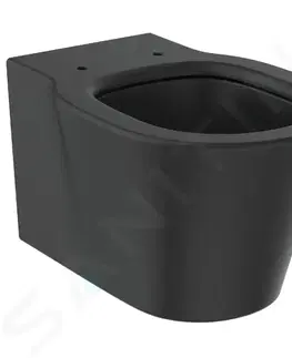 Záchody IDEAL STANDARD - Connect Air Závesné WC, AquaBlade, čierna E0054V3