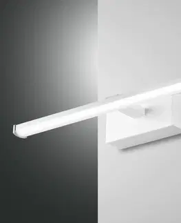 Osvetlenie obrazov Fabas Luce LED nástenná lampa Nala, biela, Š 30 cm