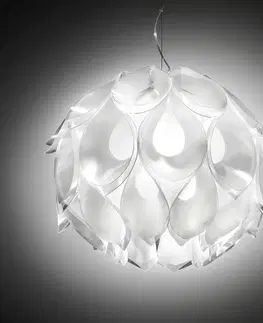 Závesné svietidlá Slamp Slamp Flora M – dizajnérska závesná lampa, biela