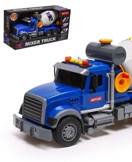 Hračky - dopravné stroje a traktory EURO-TRADE - Nákladné auto domiešavač na zotrvačník so zvukom a svetlom 36cm
