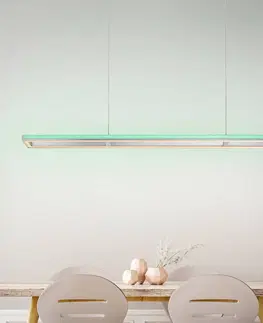 Závesné svietidlá Paul Neuhaus Paul Neuhaus Helix závesné LED svetlo diaľkové ovl