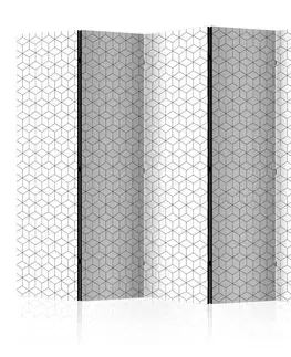 Paravány Paraván Cubes texture Dekorhome 135x172 cm (3-dielny)