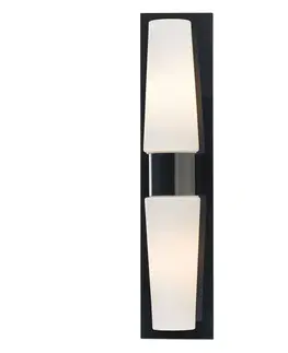 Nástenné svietidlá Markslöjd Kúpeľňové nástenné svietidlo Brastad, čierna 2-pl.