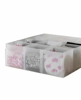 Úložné boxy Compactor Organizér do zásuvky na spodnú bielizeň Optimo, 12 priehradiek