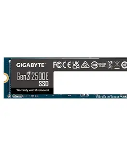 Pevné disky GIGABYTE 2500E SSD disk 500 GB M.2 NVMe Gen3 23001500 MBps G325E500G