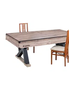 Ostatné spoločenské hry Biliardový stôl 3v1 inSPORTline Residento svetlé drevo