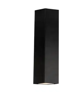Stropné svietidlá Eco-Light Svietidlo Fluke v hranatom tvare výška 20 cm čierna