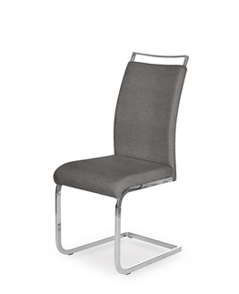 Jedálenské stoličky HALMAR K348 jedálenská stolička sivá / chróm