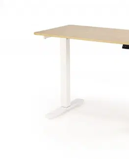 Pracovné stoly Výškovo nastaviteľný písací stôl B53 Halmar Dub zlatý / biela