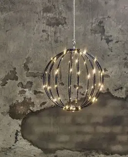 Vonkajšie dekoratívne svietidlá STAR TRADING Mounty Vonkajšie závesné svietidlo LED, Ø 30 cm