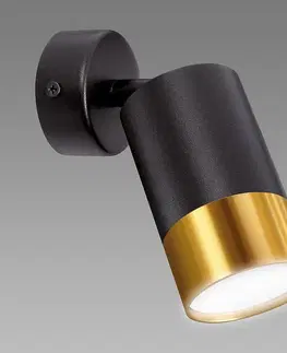 Moderné lampy do obývačky Luster PUZON SPT GU10 BLACK/GOLD 04131 LS1
