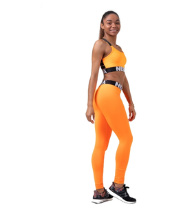 Dámske klasické nohavice Dámské legíny Nebbia Squad Hero Scrunch Butt 528 Orange - L