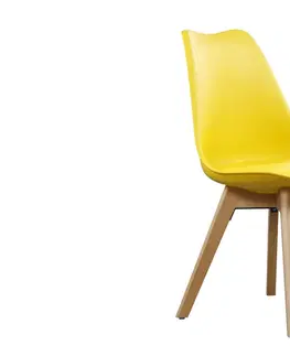 Kuchynské stoličky CROSS II jedálenská stolička, žltá