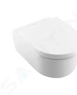Záchody VILLEROY & BOCH - Avento Závesné WC s WC doskou SoftClosing, DirectFlush, alpská biela 5656HR01