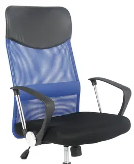 Kancelárske stoličky SIGNAL Q-025 kancelárske kreslo čierna / modrá
