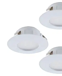 LED osvetlenie Eglo Eglo 95821- SADA 3x LED Kúpeľňové podhľadové svietidlo PINEDA 1xLED/6W/230V IP44 