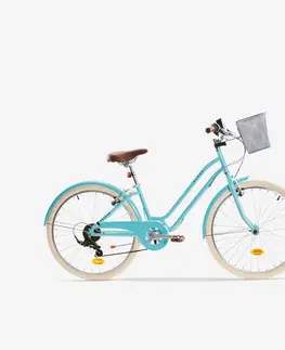 bicykle Mestský bicykel Elops 500 24" pre deti od 9 do 12 rokov