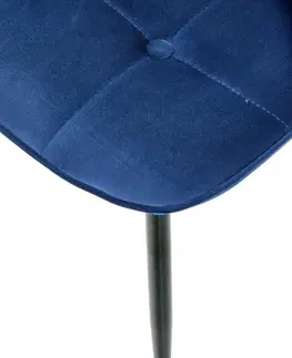 Jedálenské stoličky a kreslá Jedálenská stolička K417 Halmar Modrá
