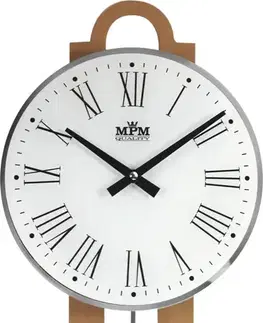 Hodiny Kyvadlové hodiny MPM 3185.53 svetlé drevo, 68cm
