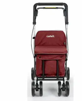 Nákupné tašky a košíky Carlett Senior Comfort nákupná taška na kolieskach 29 l, rubínová