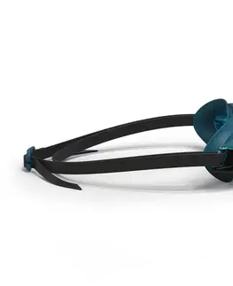 plávanie Plavecké okuliare BFit zrkadlové sklá jednotná veľkosť čierno-modré