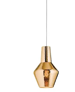 Závesné svietidlá Ailati Závesná lampa Romeo 130 cm staro-zlatá metalická