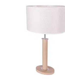 Lampy   7017400211524 - Stolná lampa MERCEDES 1xE27/40W/230V dub 