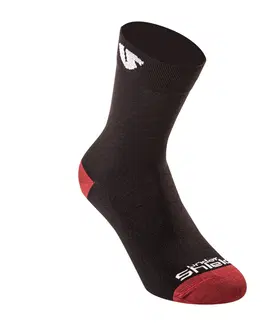 Pánske ponožky Ponožky Undershield Black-Red čierna/červená 35/38