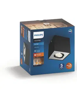 Bodové svetlá Philips Philips myLiving LED bodové svetlá Box 1-pl čierna