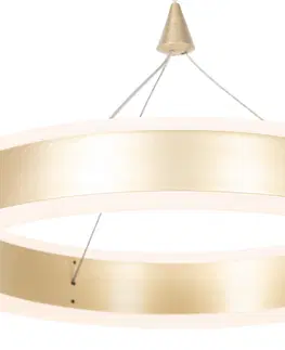 Zavesne lampy Závesné svietidlo mosadzné 30 cm vrátane LED 3-stupňovo stmievateľné - Lyani