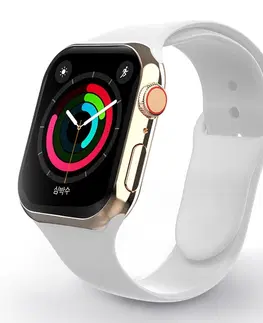 Príslušenstvo k wearables Swissten silikónový remienok pre Apple Watch 42-44, biela