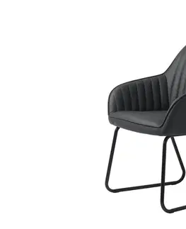 Stoličky - moderné Furniria Dizajnové kreslo Guillermo sivé