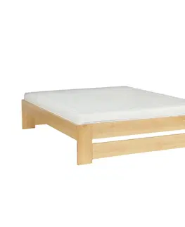 Manželské postele LUKÁŠ LK187 drevená posteľ 180x200, buk