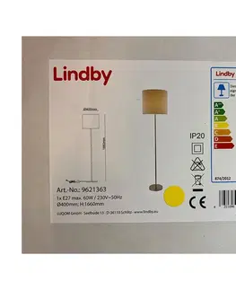Lampy Lindby Lindby - Stojacia lampa PARSA 1xE27/60W/230V 