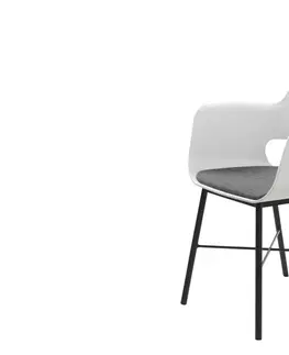 Stoličky - moderné Furniria Dizajnové kreslo Jeffery biele