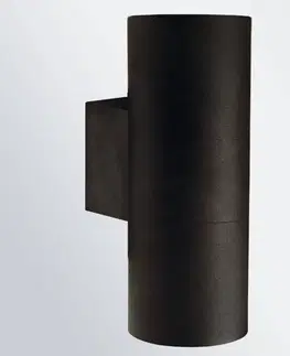 Vonkajšie nástenné svietidlá Nordlux Vonkajšie nástenné svetlo Tin Maxi Double čierne
