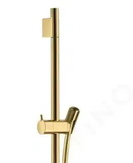 Sprchy a sprchové panely HANSGROHE - Unica'S Sprchová tyč 650 mm so sprchovou hadicou, leštený vzhľad zlata 28632990