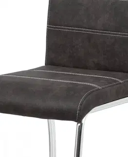 Jedálenské stoličky a kreslá Jedálenská stolička HC-486 Autronic Tmavosivá