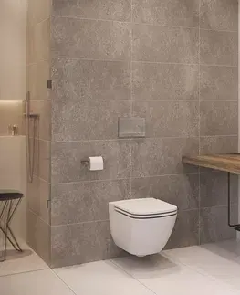 Kúpeľňa CERSANIT - WC sedátko Caspia SLIM DUR Antib SC EO s jedným tlačidlom K98-0145