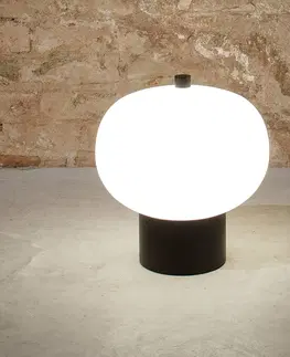 Stolové lampy LEDS-C4 LEDS-C4 iLargi stolová LED lampa Ø24cm tmavý jaseň