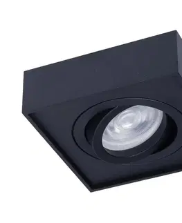 Svietidlá  Podhľadové bodové svietidlo NUSA 1xGU5,3-MR16/50W/12V hranatý čierna 