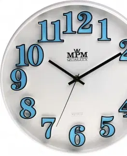 Hodiny Nástenné hodiny MPM, 3226.30 - modrá, 30cm