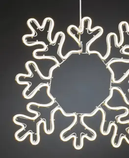 Vianočné osvetlenie do okien Konstsmide Christmas LED dekoratívna silueta snehovej vločky pre exteriér