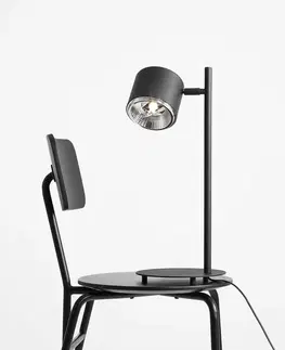 Stolové lampy ALDEX Stolná lampa Bot, čierna s pohyblivou hlavou