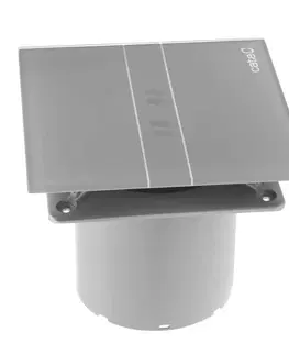 Domáce ventilátory CATA - E-100 GBTH kúpeľňový ventilátor axiálny s automatom,4W/8W,potrubie 100, čierna 00900602
