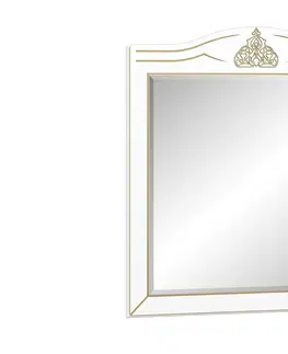 Zrkadlá MISTER rustikálne zrkadlo, biela